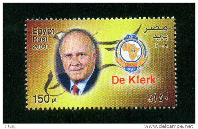 EGYPT / 2009 / SOUTH AFRICA / DE KLERK / NOBEL PRIZE IN PEACE / MNH / VF - Nuevos