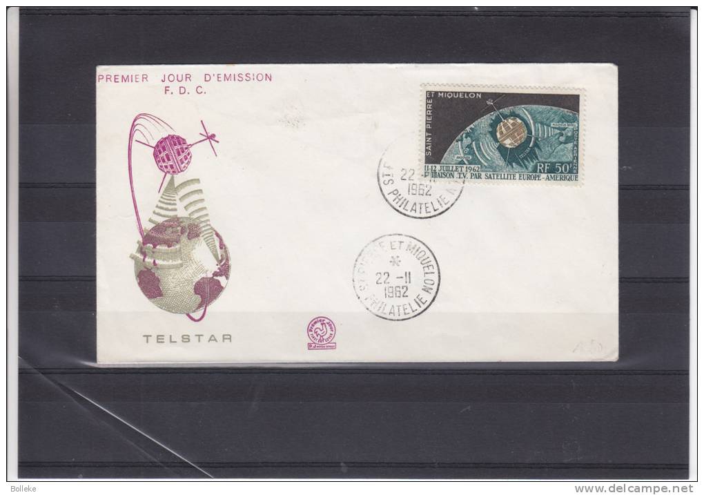 Espace - Telstar - Télécommunications - Saint Pierre Et Miquelon -  Lettre De 1962 - Lettres & Documents