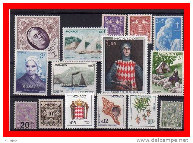 MONACO Lot De Timbres Neufs ** MNH, Voir Scan Contractuel. - Colecciones & Series