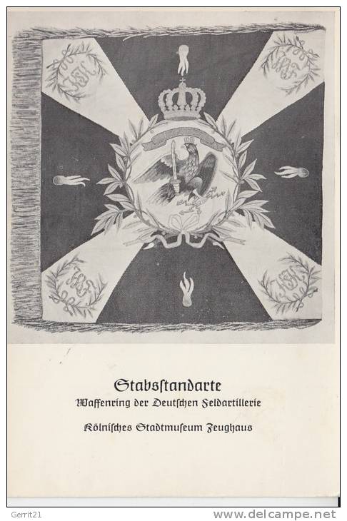 MILITÄR - Stabsstandarte - Waffenring Der Deutschen Feldartillerie - Kölnisches Stadtmuseum - Ausrüstung