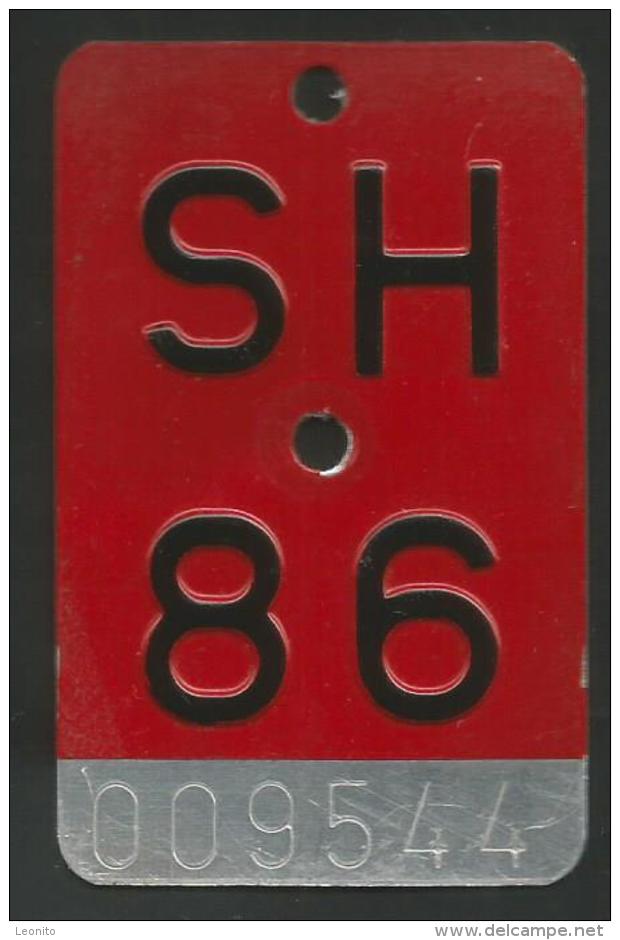 Velonummer Schaffhausen SH 86 - Kennzeichen & Nummernschilder