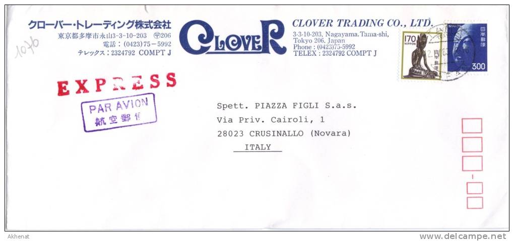 TZ1076 - GIAPPONE 1983 , Lettera Commerciale Per L' Italia . - Brieven En Documenten