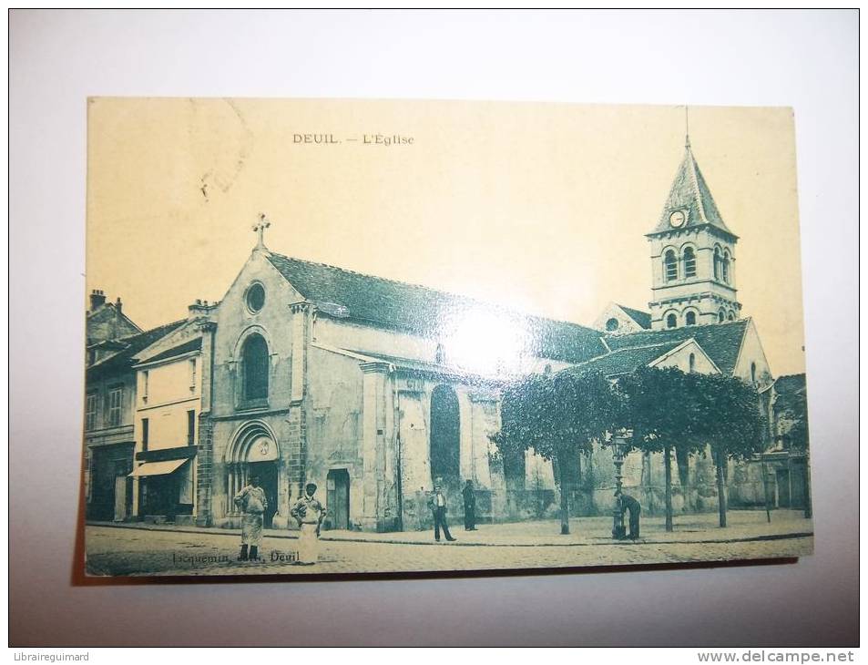 2jim -  CPA  - DEUIL - L'église - [95] Val D'Oise - Deuil La Barre