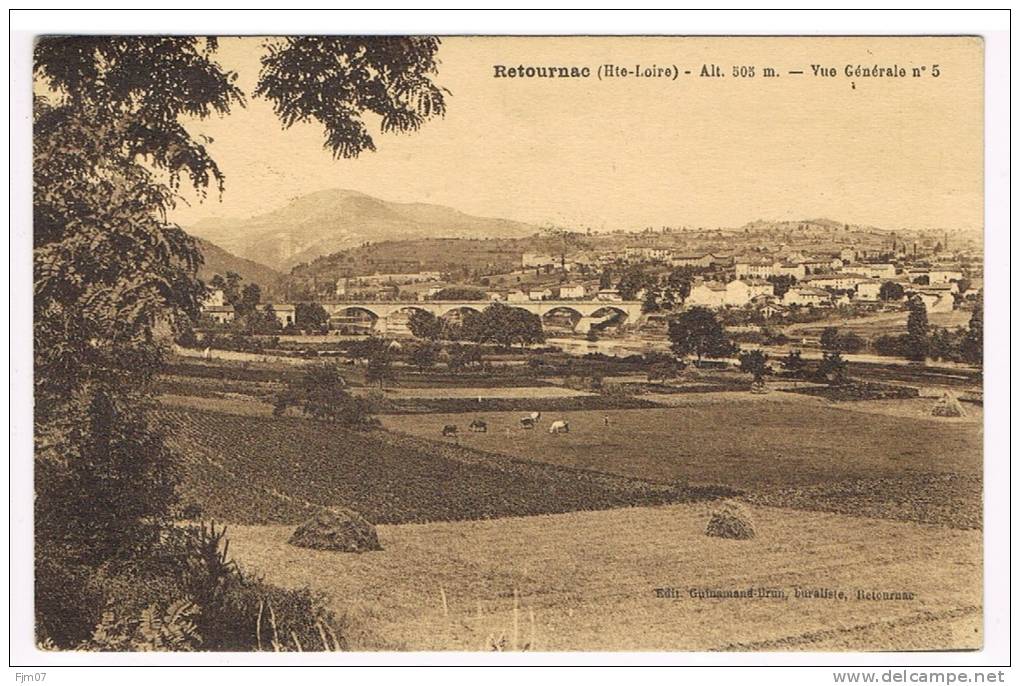 Retournac - Vue Générale  N°5  (43) - Retournac