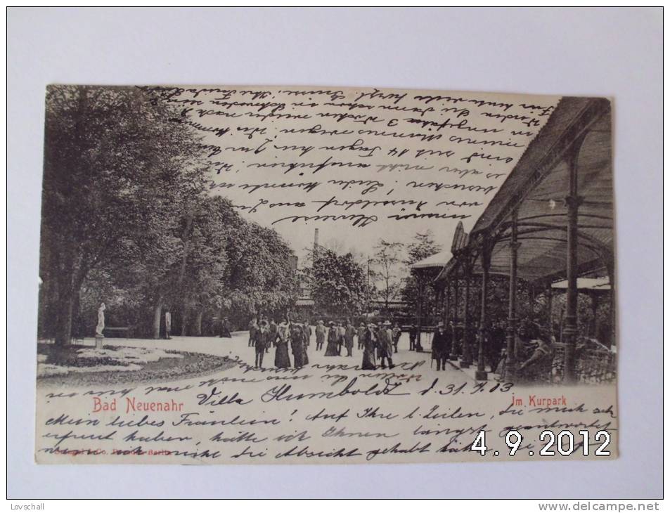 Bad Neuenahr. - Im Kurpark. (3 - 8 - 1903) - Bad Neuenahr-Ahrweiler