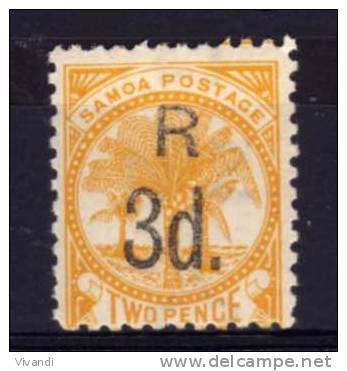 Samoa - 1896 - Registration Fee (Perf 11) - MH - Samoa