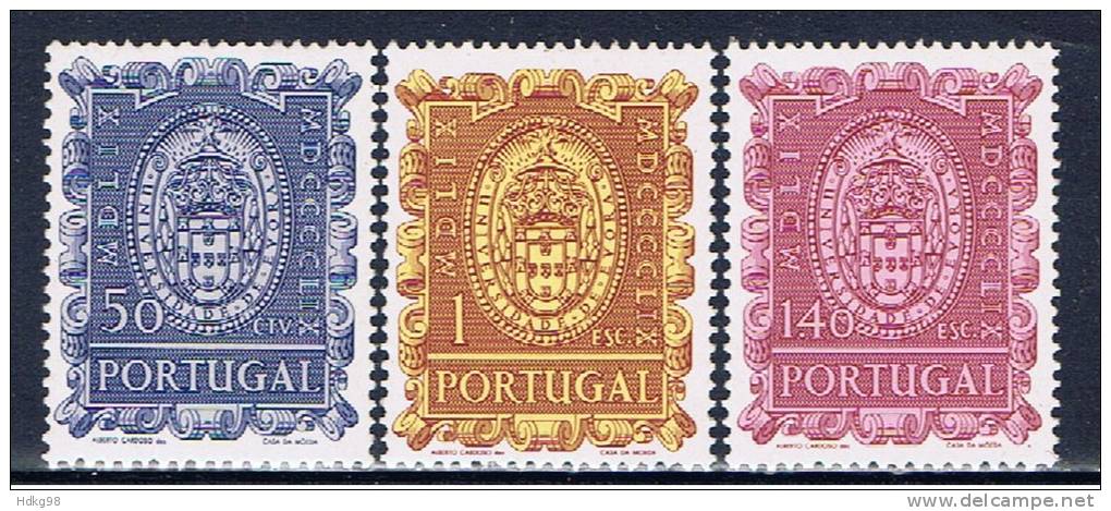 P Portugal 1960 Mi 887-88 Mnh Wappen - Neufs