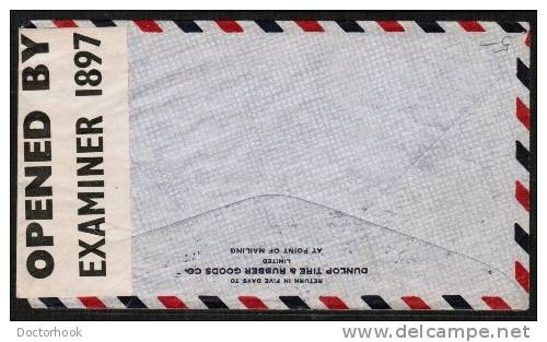 CANADA    Scott # 241 (3) On CENSOR Cover To Great Britain "VIA AMERICAN CLIPPER AIRMAIL"  Oct 15 1940 - Brieven En Documenten