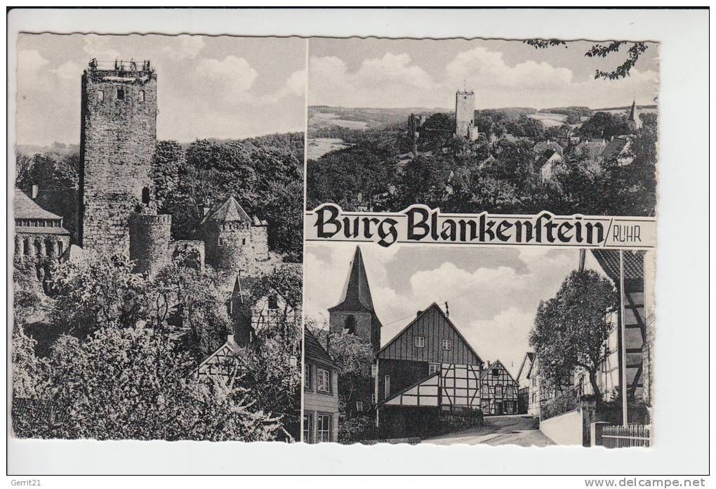 4320 HATTINGEN - BLANKENSTEIN, Mehrbildkarte Burg Blankenstein - Hattingen