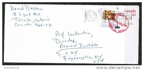 CANADA    Scott # U 127 UPRATED Postal Stationary To Binghampton,N.Y.  (3/V/91) OS-35 - 1953-.... Reign Of Elizabeth II