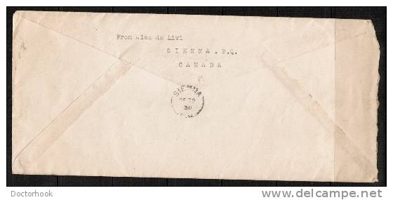 CANADA    Scott # U 20 Postal Stationary From "SIENNA,Quebec" To N.Y. USA (DE/29/30) OS-36 - 1903-1954 Kings