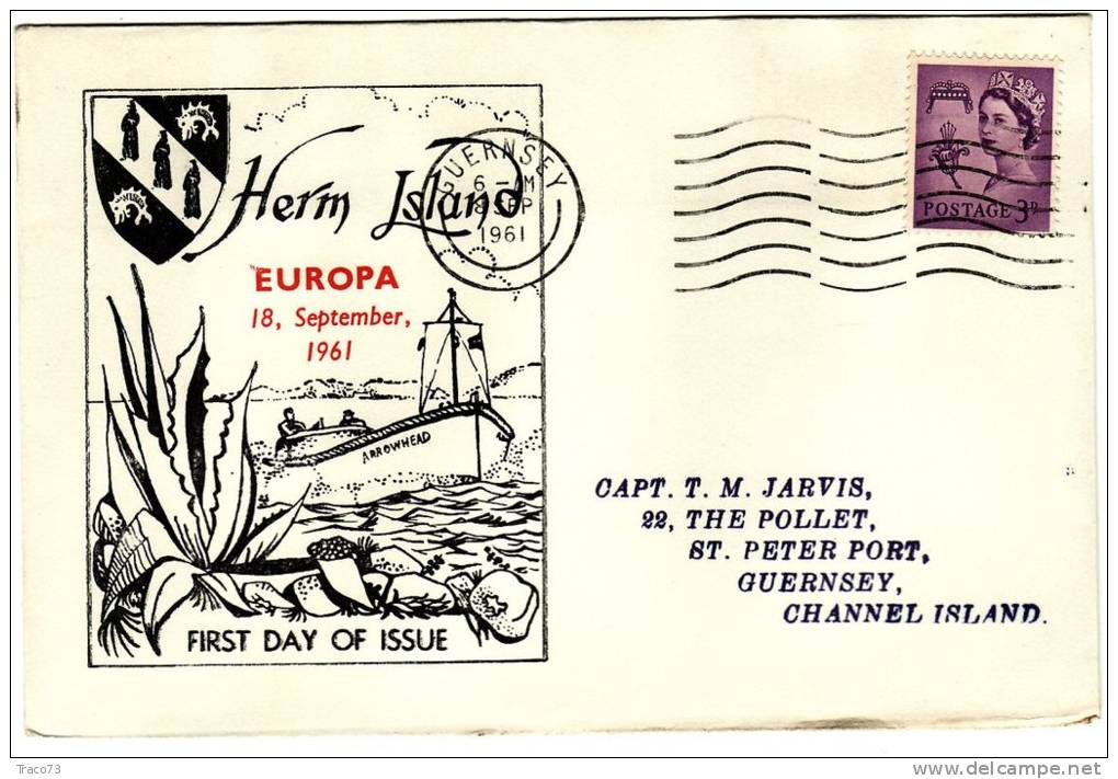 HERM ISLAND - COMMEMORATIVI  /  Cover _ Lettera  -   3 D - Lettres & Documents