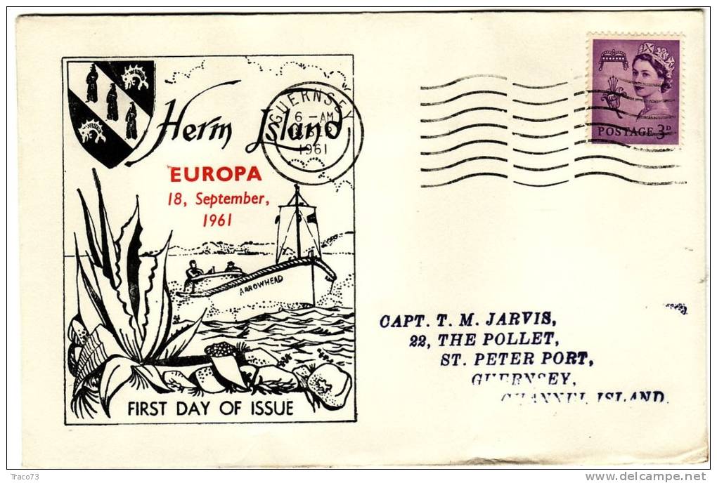 HERM ISLAND - COMMEMORATIVI  /  Cover _ Lettera  -   3 D - Briefe U. Dokumente