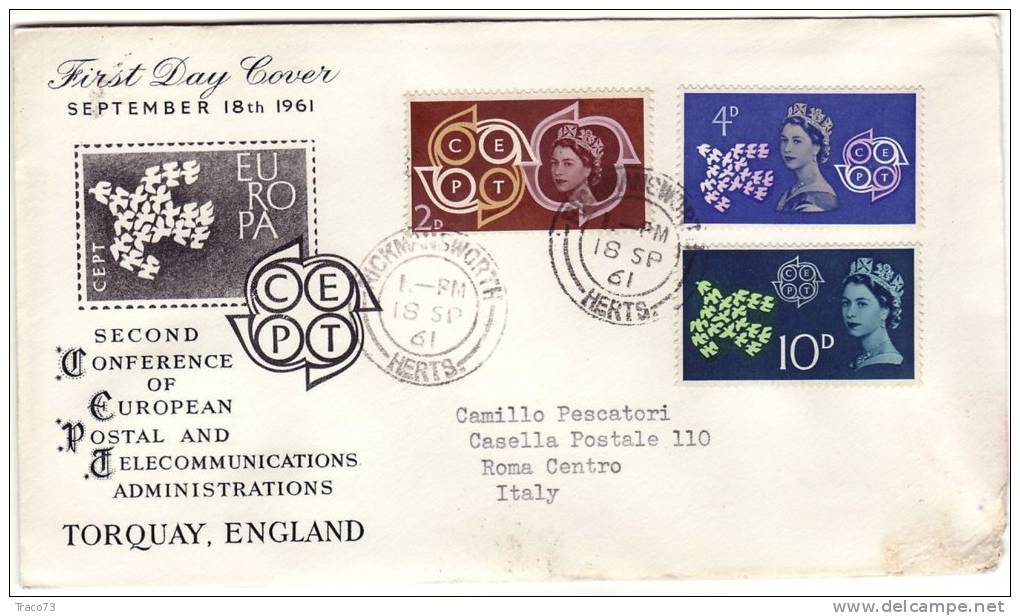 FIRST DAY COVER - COMMEMORATIVI  /  Cover _ Lettera  -   D 2 + 4 + 10 - Lettres & Documents