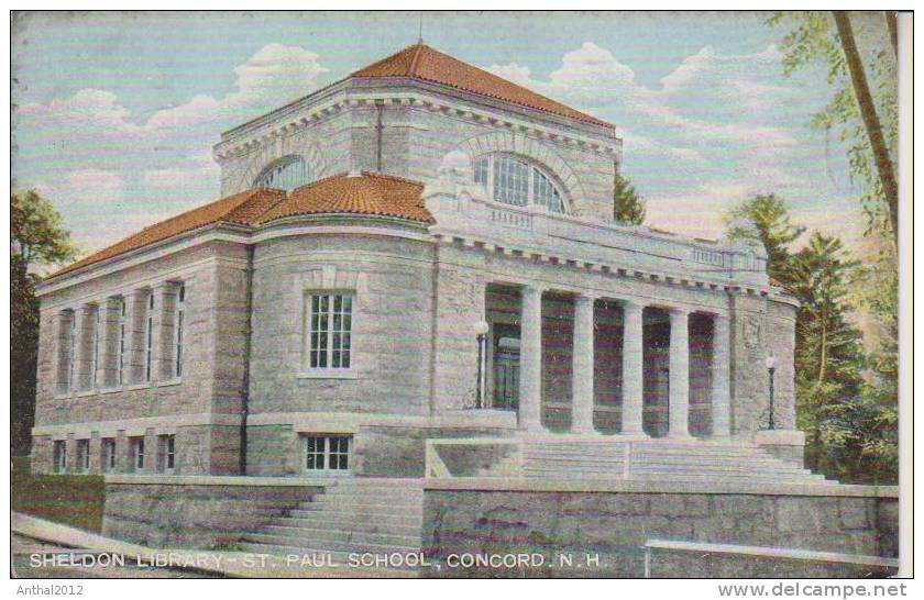 Sheldon Library St. Paul School Concord N.H. 24.4.1912 - Concord