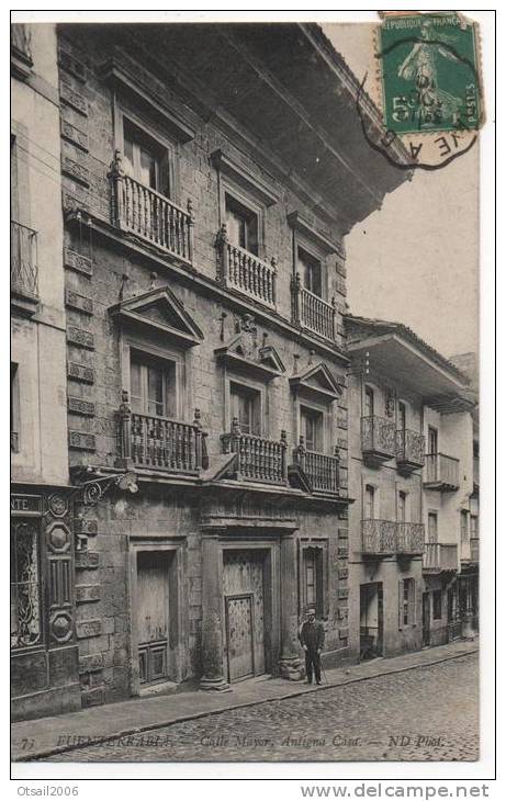 Espagne - Pais Vasco - Guipuzcoa - Fuenterrabia - Calle Mayor - Antigna  Casa - Andere & Zonder Classificatie