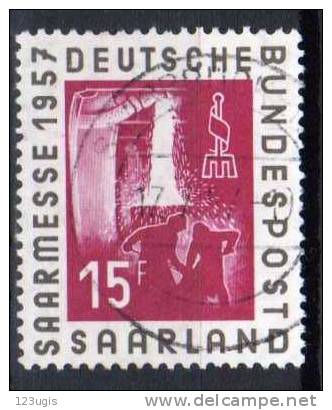 Saarland 1957 Mi 400, Gestempelt [140912III] @ - Gebruikt
