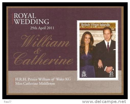 British Virgin Islands 2011 - Royal Wedding Williams - BF Neufs // Mnh Rarrr - Iles Vièrges Britanniques