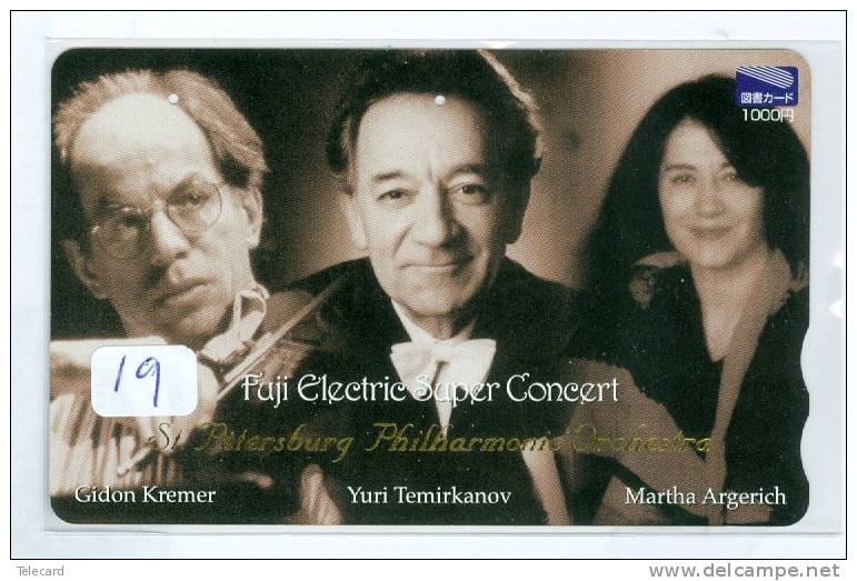 ST. PETERSBURG ORCHESTRA * KREMER * TEMIRKANOV ARGERICH TELECARTE JAPON Japan (19) Conductor * DIRECTOR MUSIC * MUSIQUE - Musik