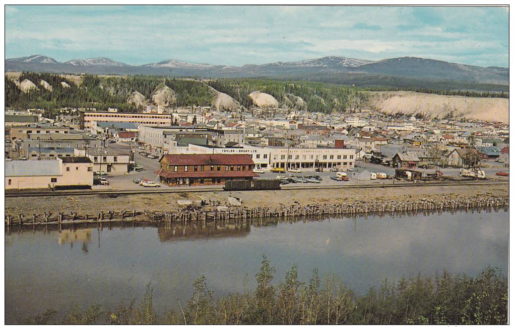 Panorama, Capitol Of The Yukon, Viewed Across The Storied Yukon River, Whitehorse, Yukon, Canada, 1940-1960s - Yukon