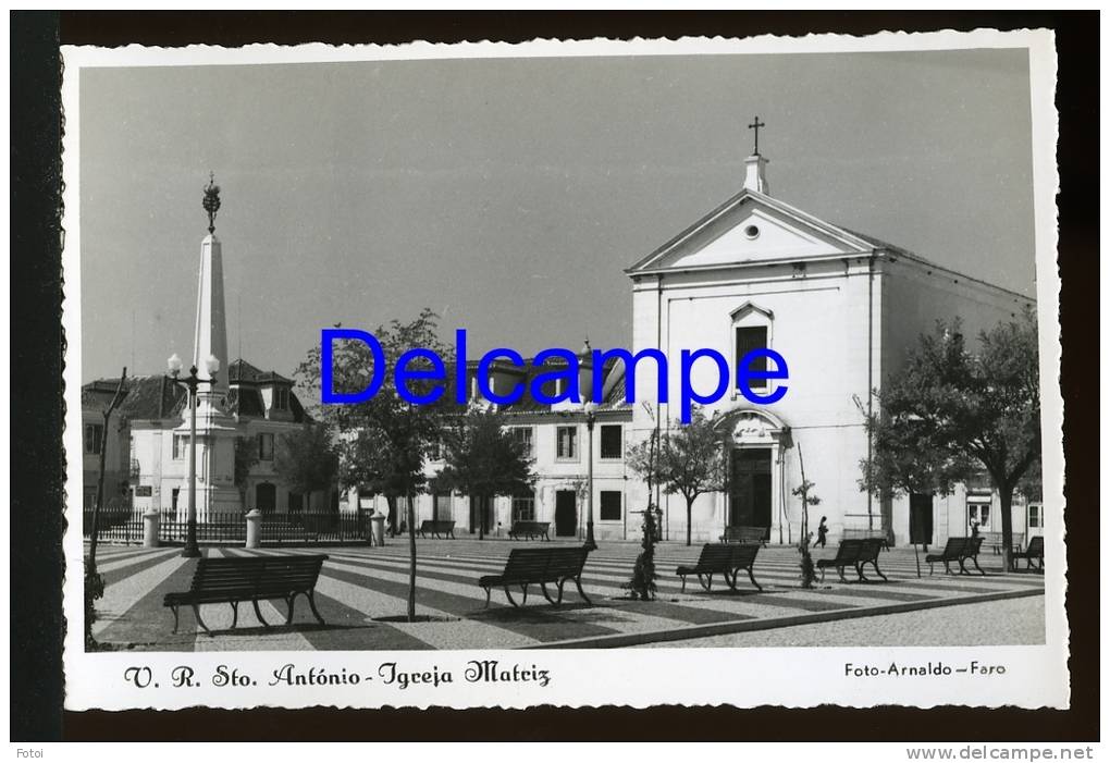 PHOTO POSTCARD IGREJA ALGARVE PORTUGAL CARTE POSTALE - Faro