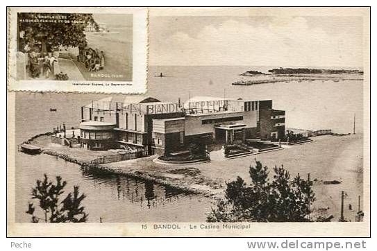 N°23625 -cpa Bandol -le Casino Municipal- - Casino