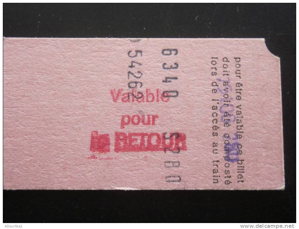 Montceau /Nantes/Marseille Saint-Charles Titre De Transport &gt; Ticket Simple &gt; Chemins De Fer &gt;  SNCF Tarif Rédu - Europa