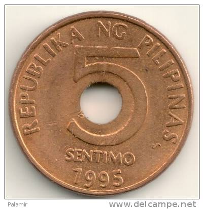 Philippines   5 Sentimos    KM#268  1995 - Philippines