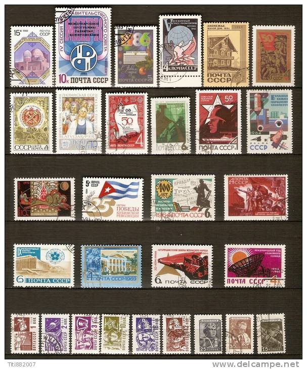 RUSSIE  /  URSS.     LOT     Oblitérés. - Collections