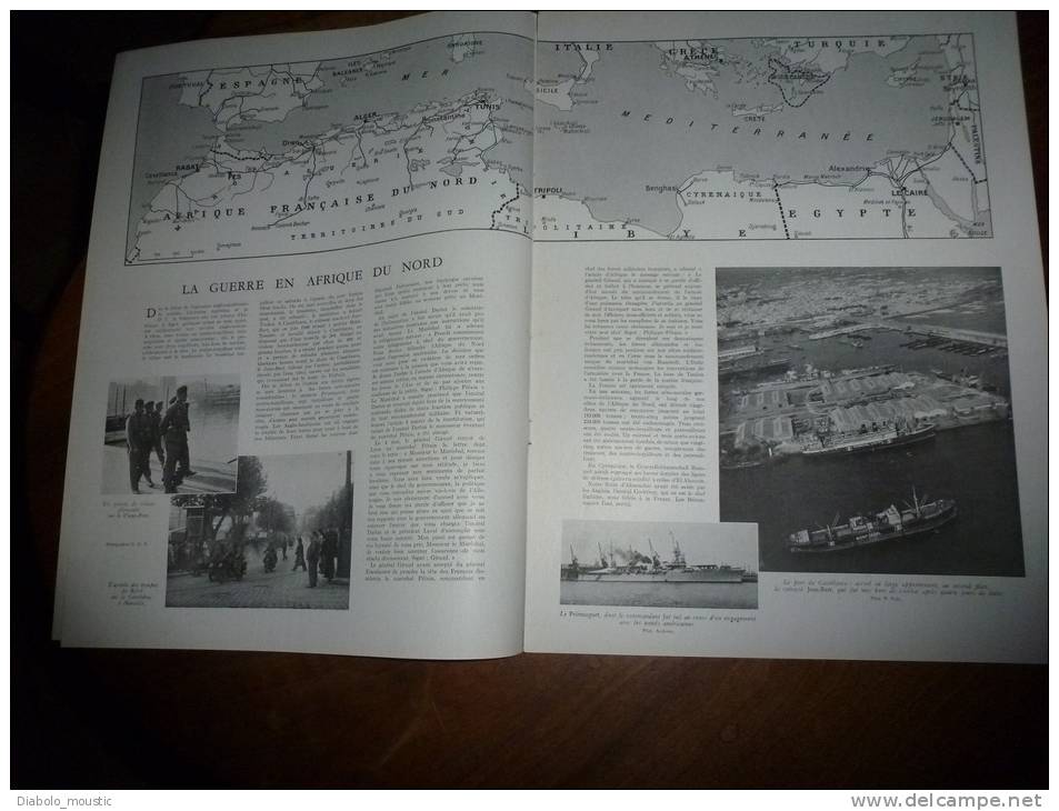 21 Novembre 1942 : Guerre En Afrique Du Nord ; Croisière Gao-Mopti à Bord Du GALLIENI ; Doudeauville Et L'enfance Qui .. - L'Illustration
