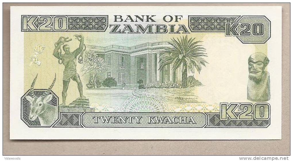 Zambia - Banconota Non Circolata Da 20 Kwacha - Zambia