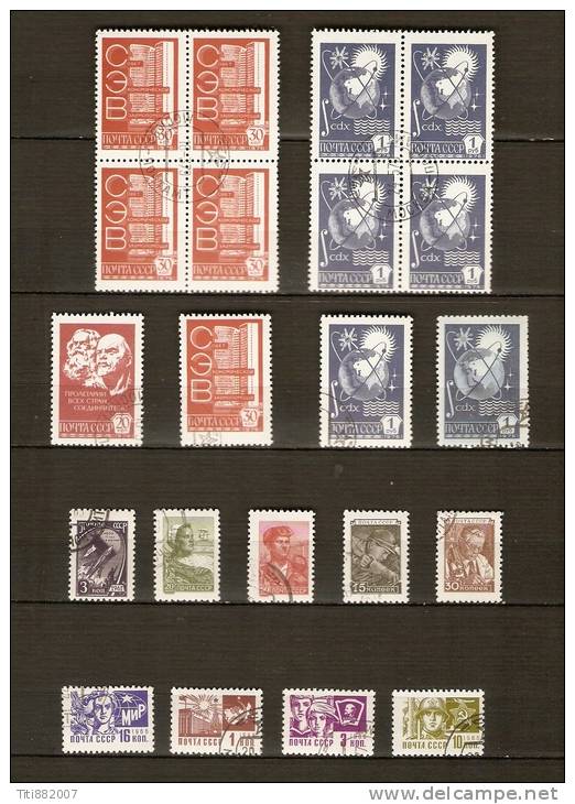 RUSSIE  /  URSS.     LOT    Oblitérés. - Collections