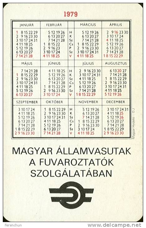 RAIL * RAILWAY * RAILROAD * TRAIN * HUNGARIAN STATE RAILWAYS * CONTAINER * CALENDAR * MAV 1979 3 * Hungary - Klein Formaat: 1971-80