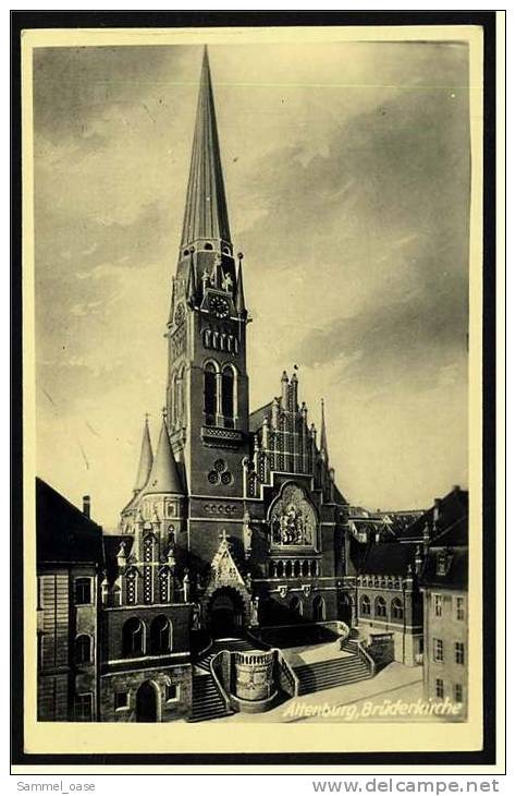 Altenburg In Thüringen ,  Brüderkirche  ,  Foto-Ansichtskarte Ca. 1935   (1344) - Altenburg