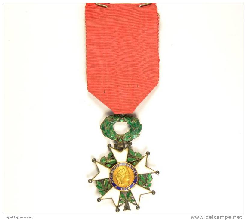 Médaille De Chevalier De La Légion D'honneur, Or Et Argent. 1870 France - Voor 1871