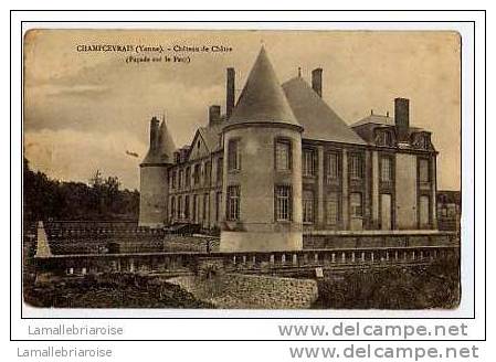 89 - CHAMPCEVRAIS - CHATEAU DE CHATRE - ( FACADE SUR LE PARC ) - Autres & Non Classés