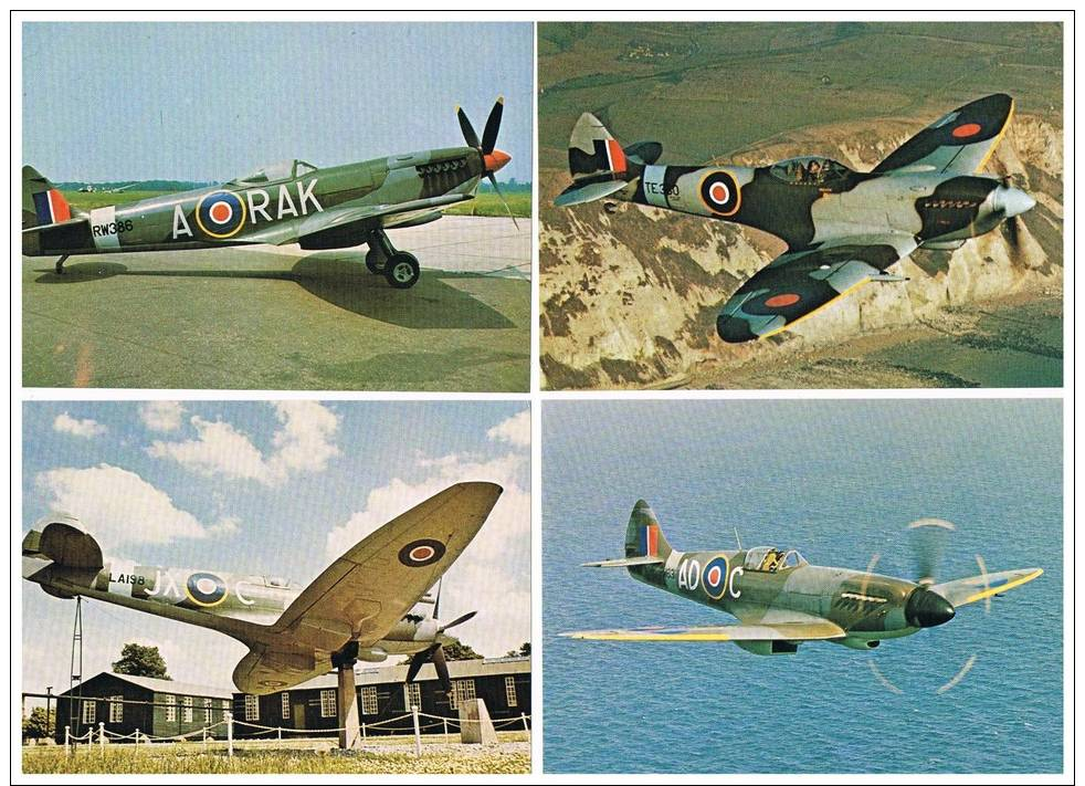 Série de 16 cartes SPITFIRE Texte en Anglais