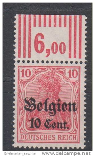 Belgien,14c,OR Walze,postfrisch, - Besetzungen 1914-18