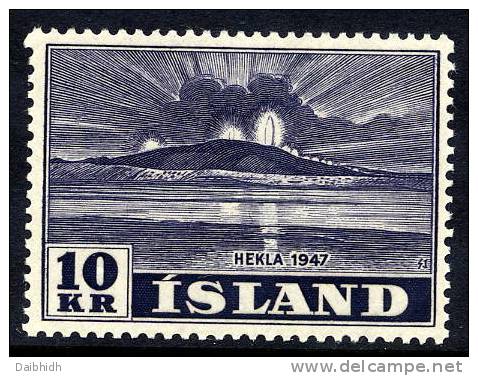 ICELAND 1948 Hekla Eruption 10 Kr. MNH  / **.  Michel 253 - Neufs