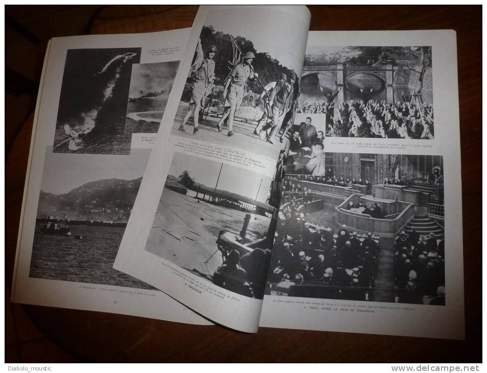 6 Juin 1942 : La RAF Bombarde PARIS ;Le Japon Attaque Pearl-Harbour ;Le Tissage Des Cheveux ;La  Vie En ALGERIE En 1942 - L'Illustration