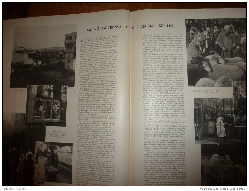 6 juin 1942 : La RAF bombarde PARIS ;Le Japon attaque Pearl-Harbour ;Le tissage des cheveux ;La  vie en ALGERIE en 1942