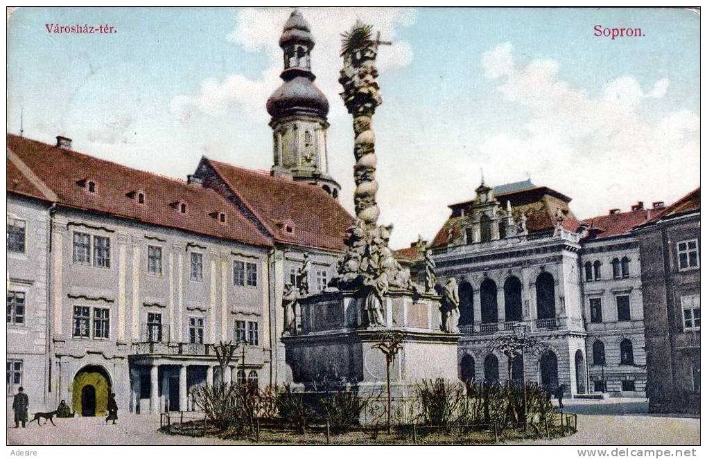 Ungarn, SOPRON Vàroshàz-ter., Gelaufen 1926 - Hongrie