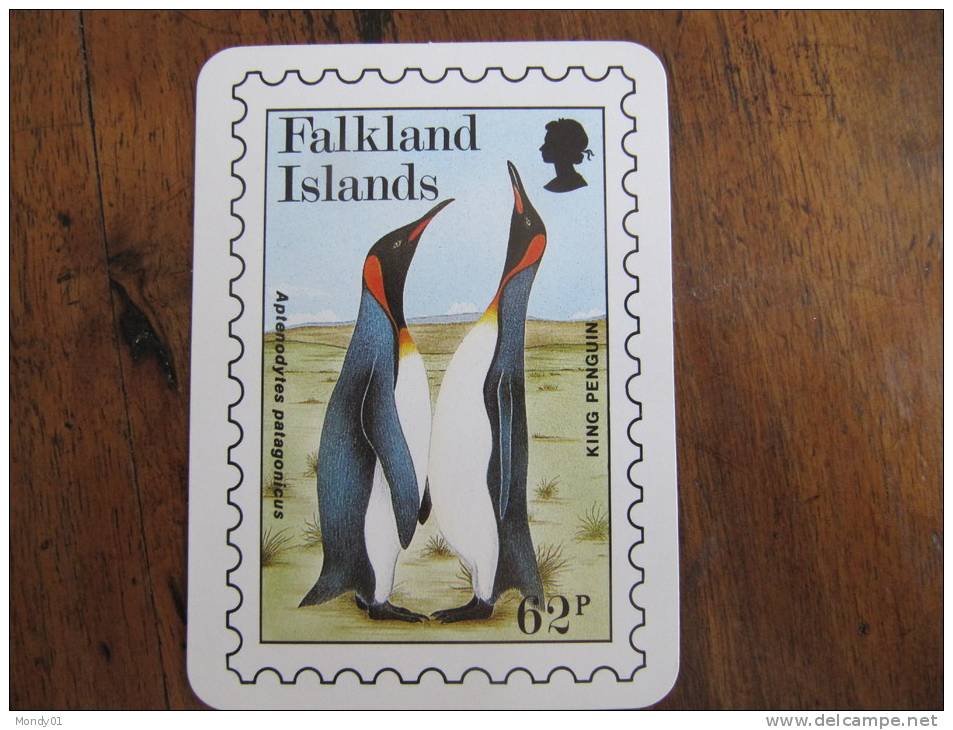 6-085 Calendar Calendrier Falklands Islands Malouines Pinguin Manchot 1992 Polaire TAAF Polar South Pole Sud Atlantique - Small : 1981-90