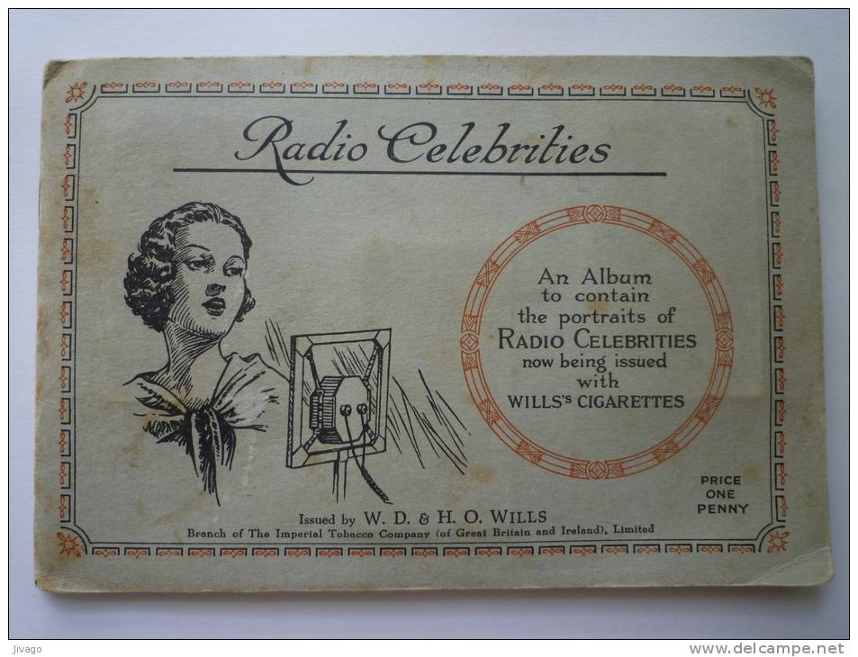 ALBUM  RADIO  CELEBRITIES  (WILLS's  CIGARETTES)  50 Images - Wills