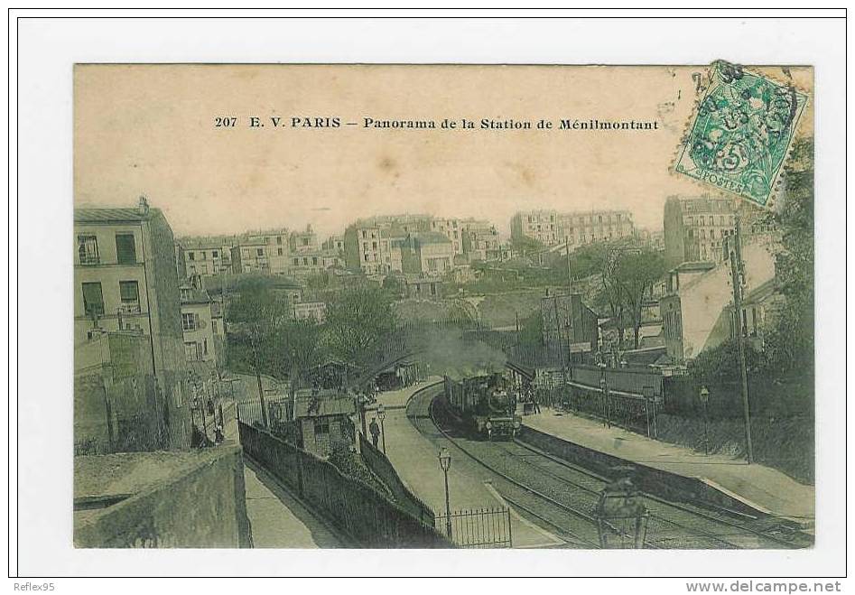 PARIS - Panorama De La Station De Ménilmontant - Distretto: 20