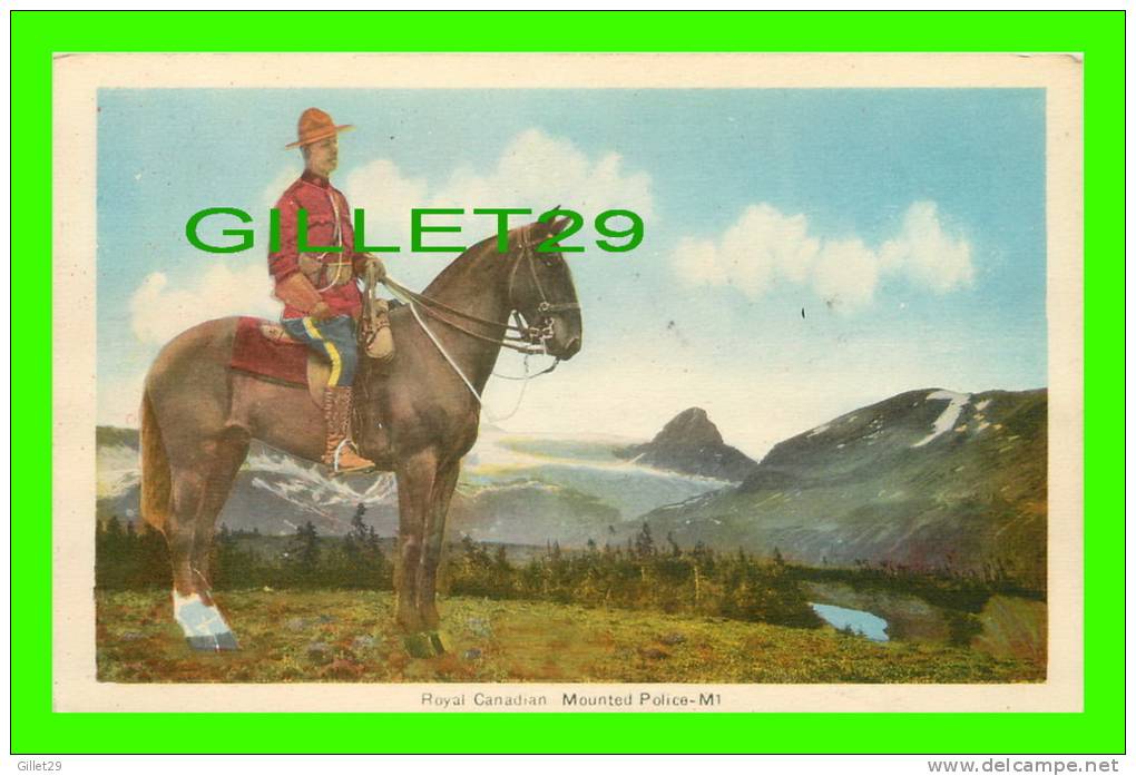 POLICE - ROYAL CANADIAN MOUNTED POLICE ON HIS HORSE - PECO - - Police - Gendarmerie