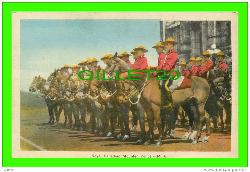 POLICE - TROUPS, ROYAL CANADIAN MOUNTED POLICE ON THEIR HORSES - PECO - - Police - Gendarmerie