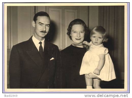Vintage Photo Luxemburg Großherzogtum Familie Des Großherzogs (181) - Famiglia Reale
