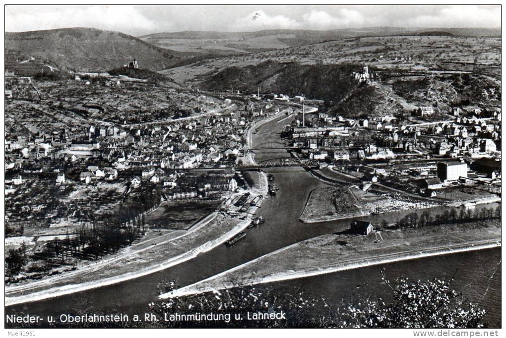 AK Nieder-u. Oberlahnstein Am Rhein, Gel. 1964 - Lahnstein