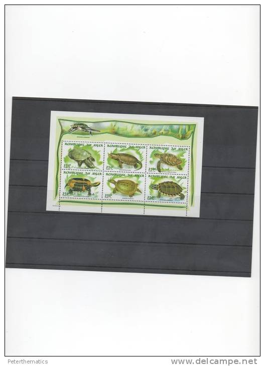 NIGER,1998,TURTLES,  SHEETLET, MNH - Schildpadden